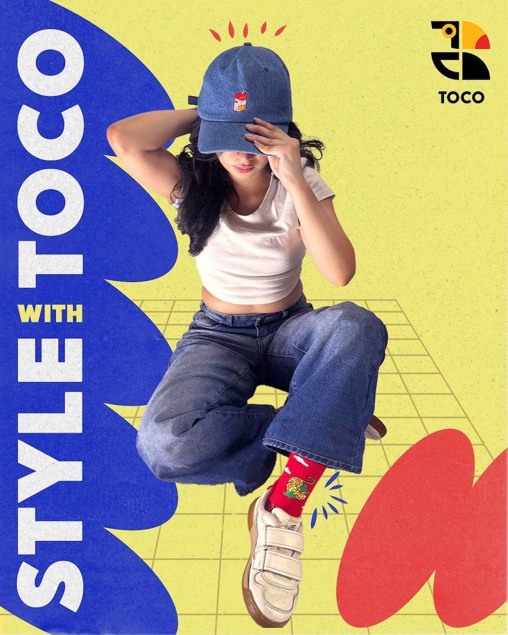 Toco Shezan Denim Cap - Arka Studio