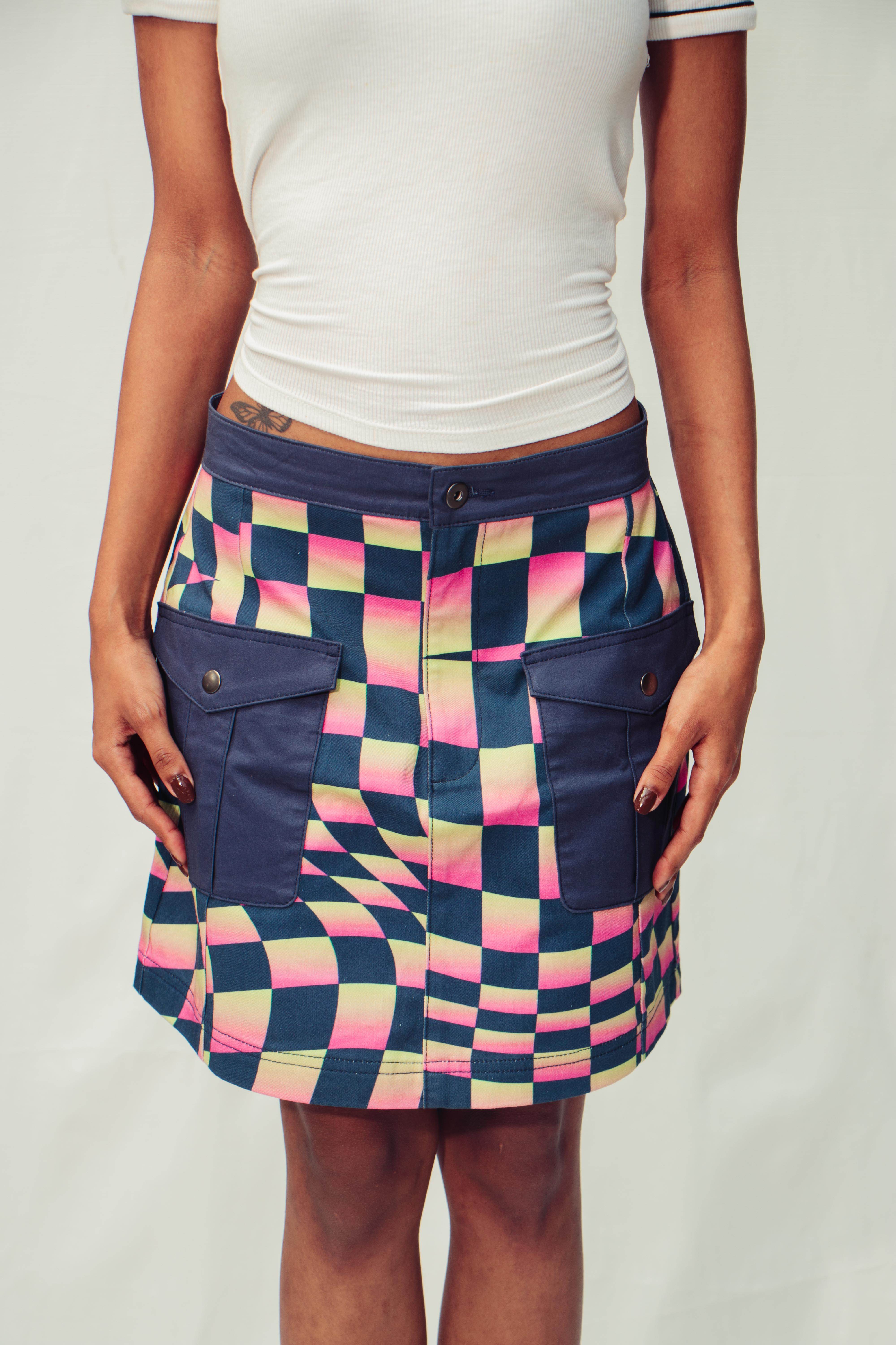 Checkered Skirt - Arka Studio
