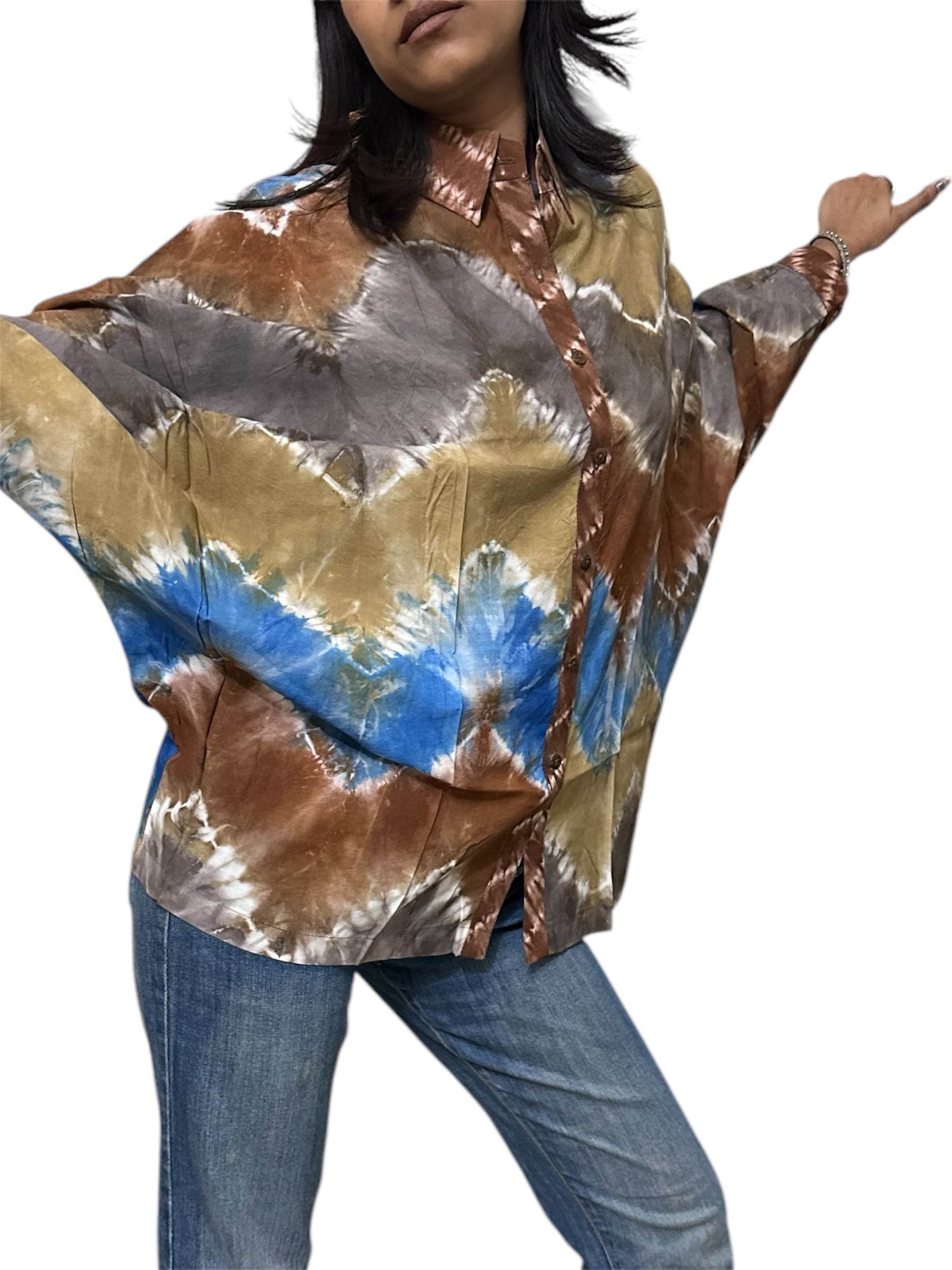 Kimono Style Women's Shirt - Arka Studio