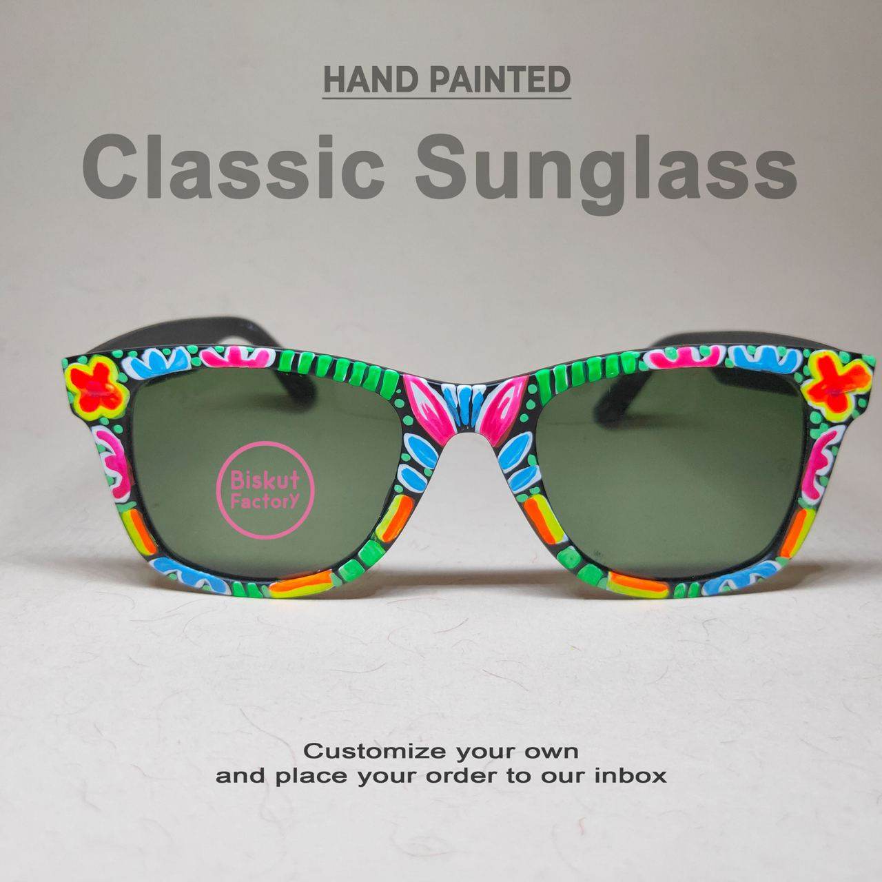 Hand-Painted Classic Sunglasses - Arka Studio