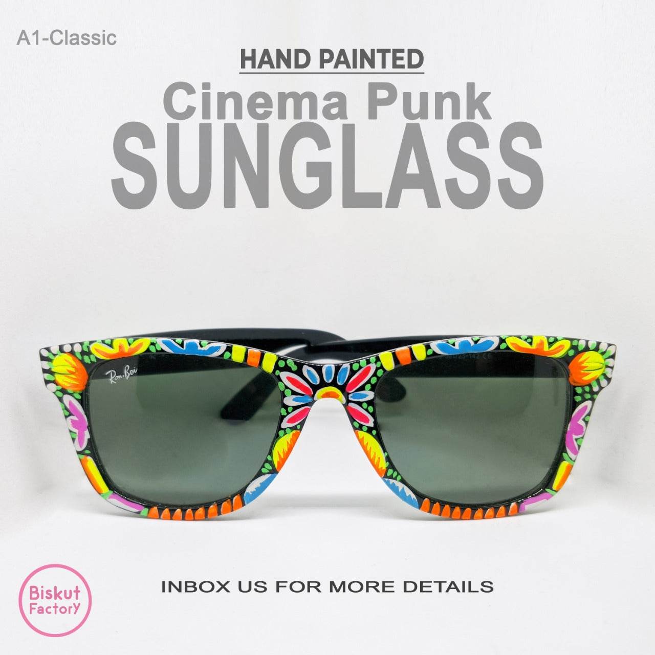 Hand-Painted Classic Sunglasses - Arka Studio
