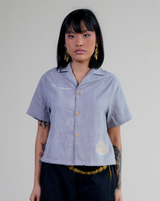 River Khadi Shirt Grey