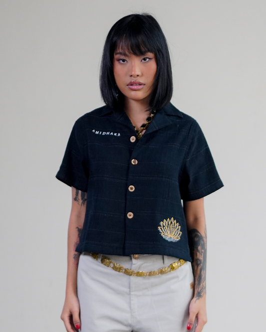 River Khadi Shirt Black