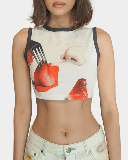Berry Glossa Crop Top - Arka Studio