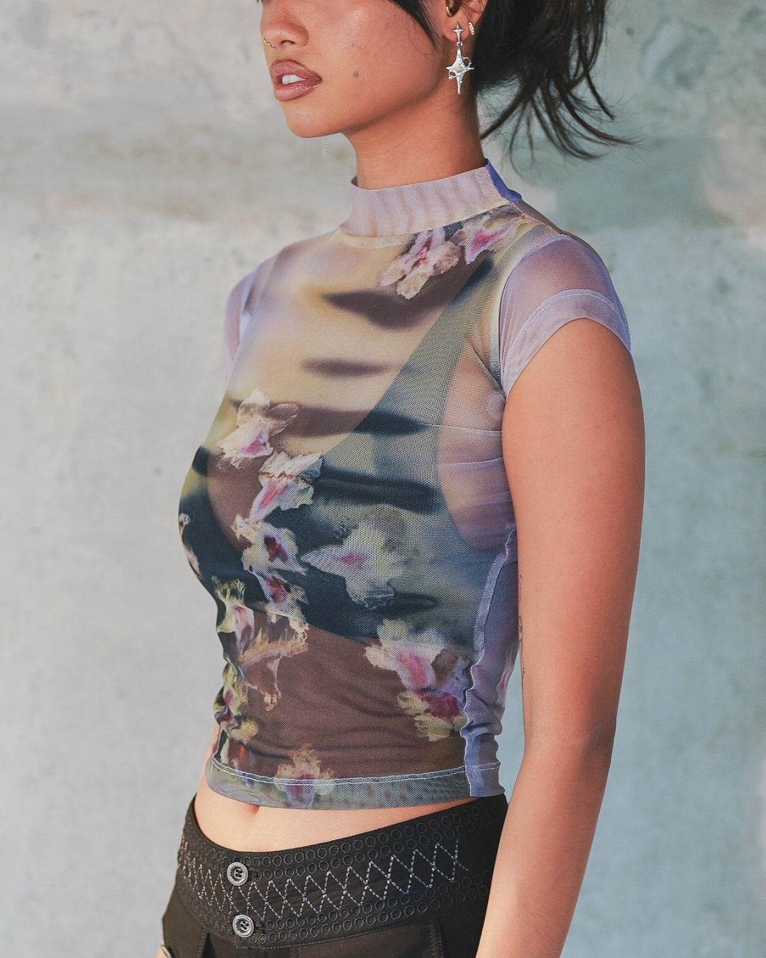 Spring Faerie Mesh Top - Arka Studio