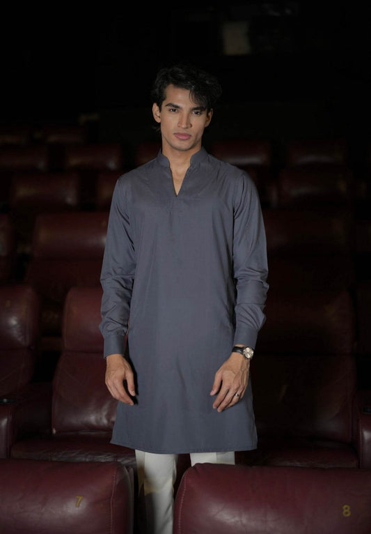 Dusty Blue Panjabi - Arka Studio