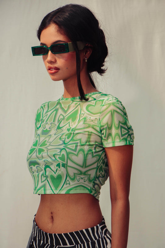 Green Mesh Top - Arka Studio