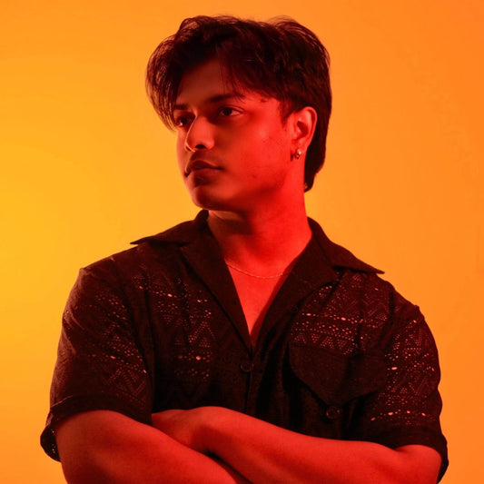 Black Mesh Revere Collar Shirt - Arka Studio