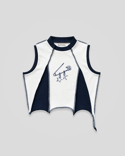 Sleeveless Asymmetric Top