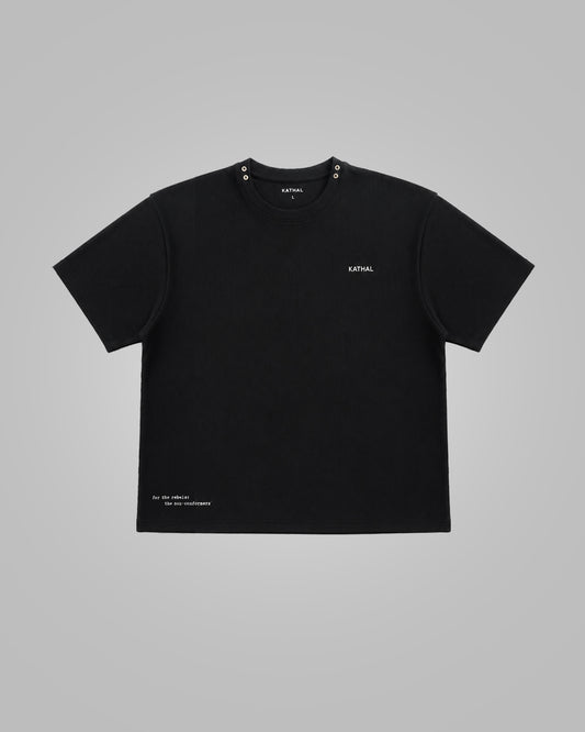 Kathal Cotton Waffle Cropped Tshirt