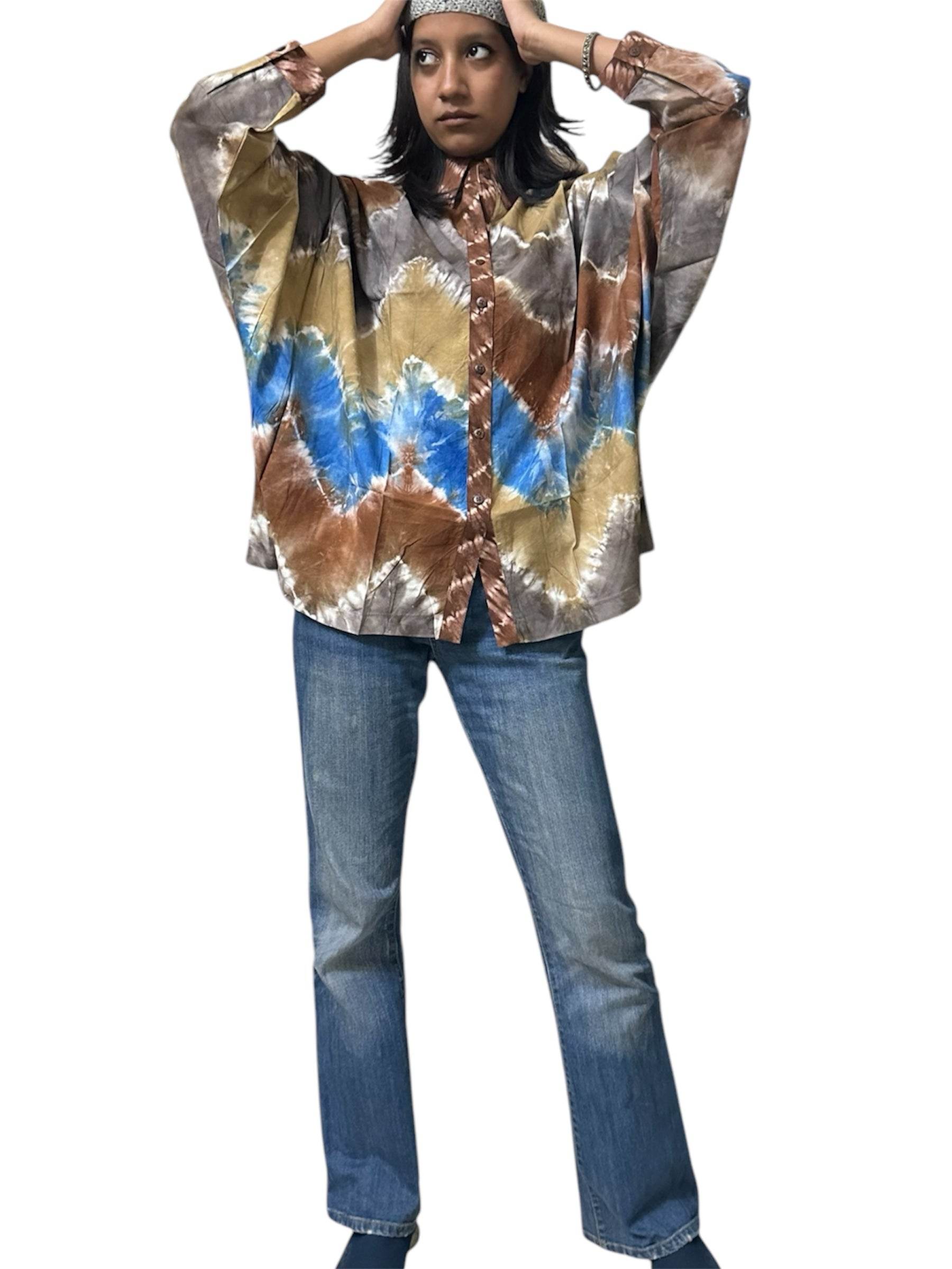 Kimono Style Women's Shirt - Arka Studio