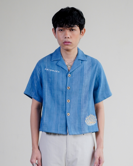 River Khadi Shirt Blue